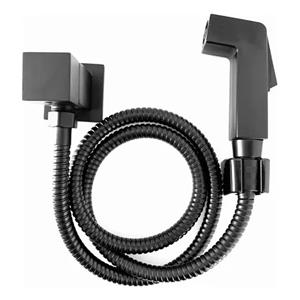 DUCHA HIGIÊNICA QUADRADA PRETO FLEX 1.20M