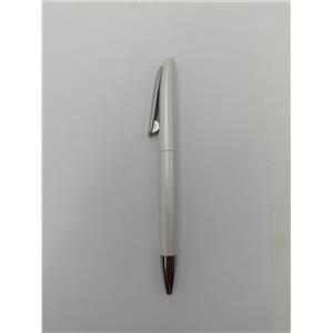 CANETA ESFEROGRÁFICA DE PLÁSTICO COM CLICK NA ALÇA - COR BRANCO