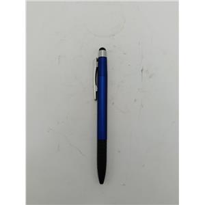 CANETA ESFEROGRÁFICA DE PLÁSTICO COM CLICK - COR AZUL ESCURO