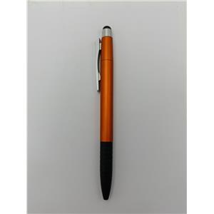 CANETA ESFEROGRÁFICA DE PLÁSTICO COM CLICK - COR LARANJA