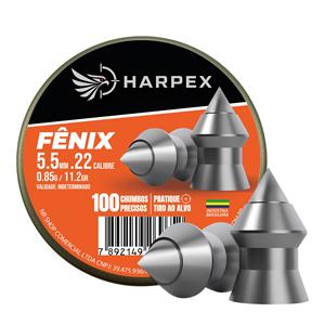 KIT 100 CHUMBINHOS 5.5mm (.22) 0.85g (13.1gr) FÊNIX PREMIUM