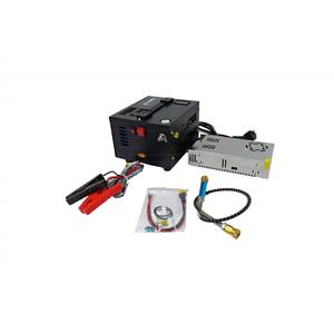 COMPRESSOR DE AR PCP DE ALTA PRESSÃO PORTATIL C/ FONTE BIVOLT E FITLRO PEQUENO AZUL