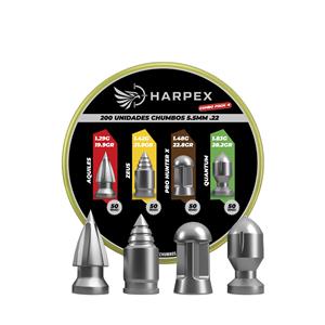 KIT 200 CHUMBINHOS 5.5mm COMBO 50 AQUILES / 50 ZEUS / 50 QUANTUM / 50 PRO HUNTER X