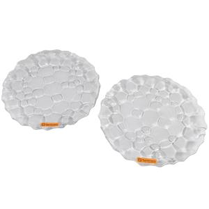 JOGO 2 PÇS PRATO DE SALADA SPHERE EM CRISTAL - 23cm