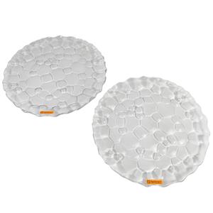 JOGO 2 PÇS SOUSPLAT SPHERE EM CRISTAL - 32cm