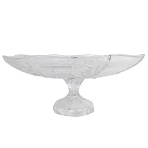 FRUTEIRA COM PÉ ROSES EM CRISTAL - 33cm