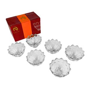 JOGO 6 PÇS FRUTEIRA SMALL BOWL DALIA EM VIDRO - 12cm