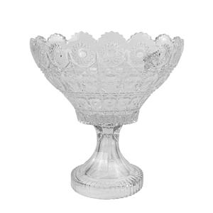 FRUTEIRA COM PÉ MEY-JI EM VIDRO - 23cm