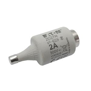 ELEMENTO FUSÍVEL BAIXA TENSÃO, 2A, 500 V CA, TIPO D2, GR, NORMA IEC, ULTRA-RÁPIDO SÉRIE BUSSMANN