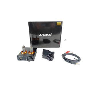 PRÉ - AMPLIFICADOR DE TUBO DE VÁCUO T3 / 12V / COR : PRETO DETALHES LARANJA /