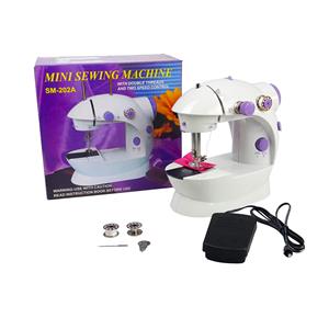MINI MÁQUINA DE COSTURA ELÉTRICA PORTÁTIL + ACESSÓRIOS (4 PILHAS AA)