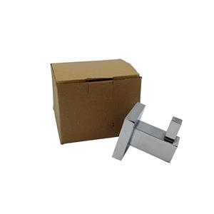 PAR DE PORTA TOALHA CROMADO/INOX