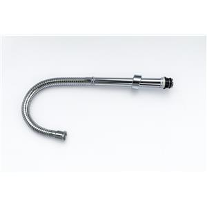 TUBO FLEXIVEL DE METAL C/ TUBO RÍGIDO NA EXTREMIDADE  VEDADO COM DOIS ANEIS DE BORRACHA (O-RINGS) Ø17.5 DA EXTREMIDADE E Ø15 DO TUBO FLEXIVEL | MODELO 2