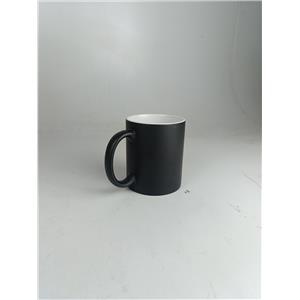 CANECA MAGICA DE CAFÉ CERAMICA / PRETO FOSCO  400ML