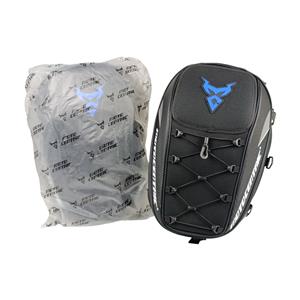 BOLSA TRASEIRA IMPERMEÁVEL C/ DETALHE EM AZUL P/ MOTO