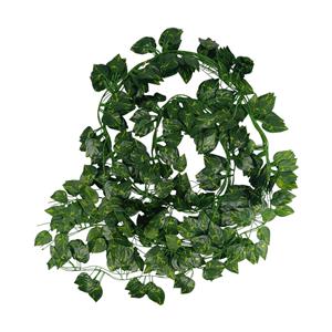 PACOTE 12 PLANTAS TREPADEIRAS JIBOIA ARTIFICIAL VERDE 2Mts