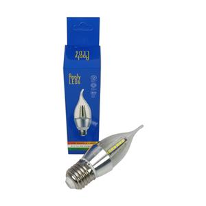 LÂMPADA LED TIPO VELA | SOQUETE E27 | POTÊNCIA 5W | LUZ BRANCO FRIO 6500K | BIVOLT | PROTEÇÃO TRANSPARENTE EM PLÁSTICO