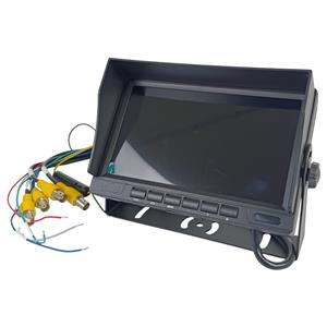 MONITOR AUTOMOTIVO 7 POL HD AHD DVR 1024x600 IPS 12/24V 4 ENTRADAS DE VÍDEO (NÃO ACOMPANHA CÂMERA)