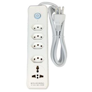 FILTRO DE LINHA BIVOLT 10A 2500W COM 5 TOMADAS E INTERRUPTOR - CABO 1,80M