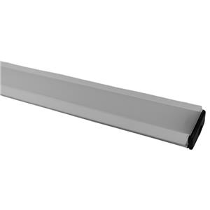 PERFIL DE ALUMÍNIO EMBUTIR PARA FITA LED BRANCO 203cm COM DIFUSOR BRANCO TRANSLÚCIDO - INTERNO 12.5 x 6mm